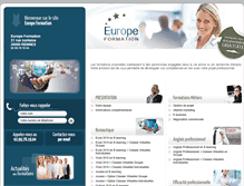 Tablet Screenshot of europe-formation.com